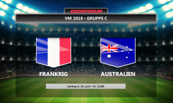 Frankrig - Australien odds: Her er de endelige startopstillinger