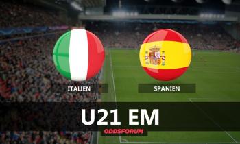 Italien - Spanien U21 EM: Odds og Spilforslag