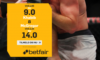 Forhøjede Odds: Få 9.00 på Khabib eller 14.00 på Conor McGregor
