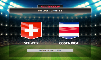 Schweiz - Costa Rica VM 2018: Få startopstillinger, odds, optakt og find livestream her