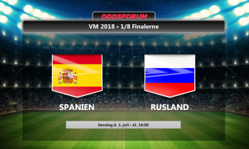 Spanien - Rusland i VM 1/8 finale: Se odds, startopstillinger og livestream