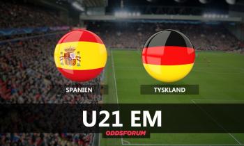 Spanien - Tyskland odds: Spilforslag til U21 EM finalen