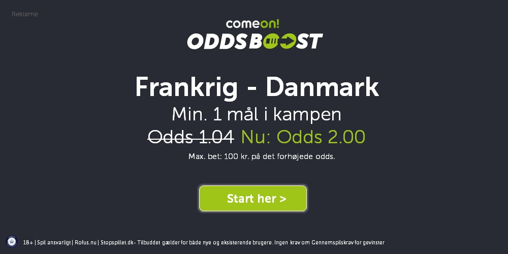 Frankrig - Danmark VM 2022 odds tilbud