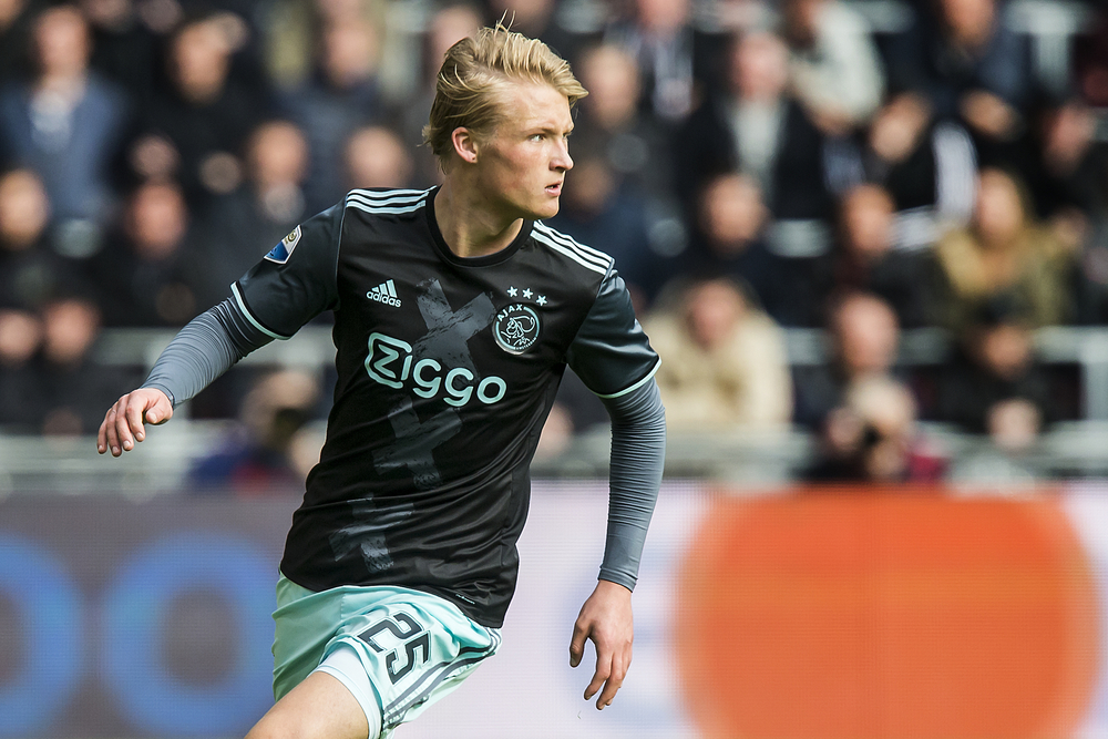 Kasper Dolberg i aktion for Ajax