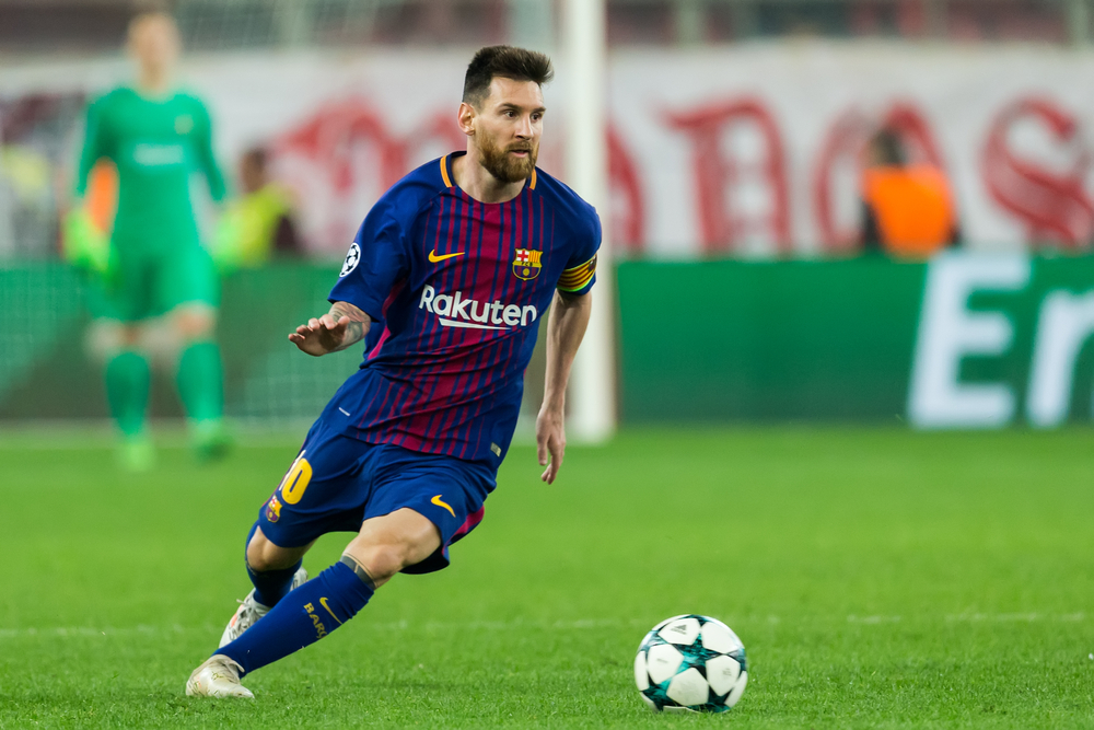 Messi i angreb med bolden