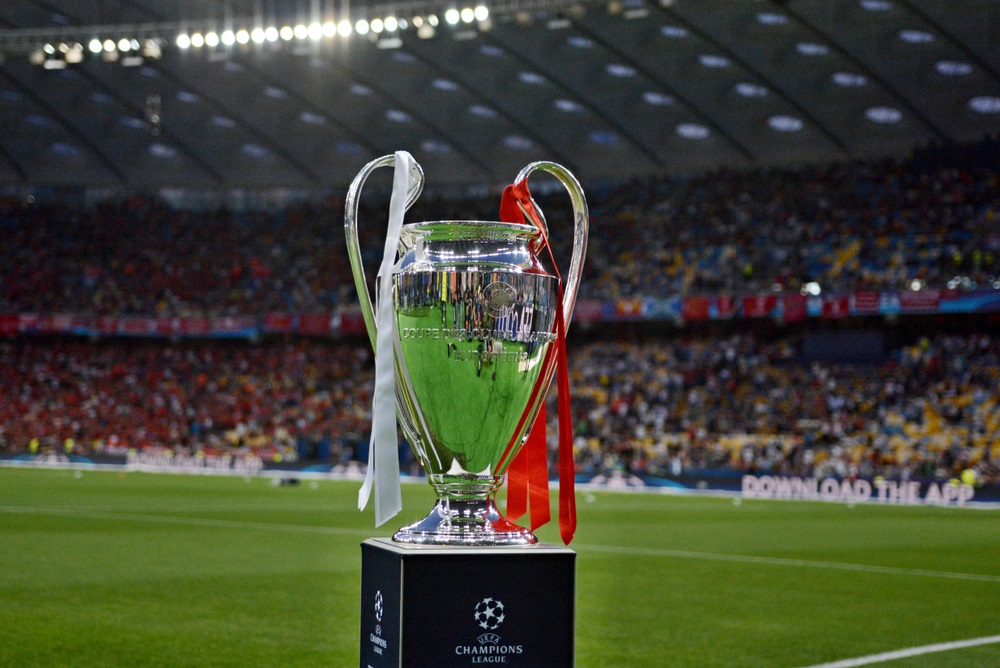 Champions League trofæet før finalen i 2018 i Kiev
